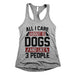 All I Care About Is Dogs Womens Racerback Grey