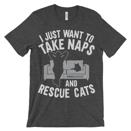 Take Naps Rescue Cats T Shirt