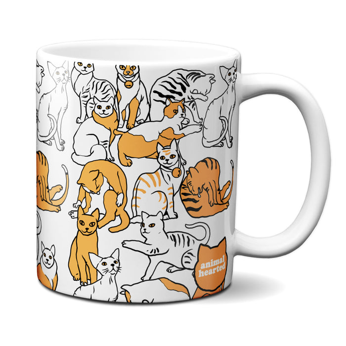 Cat Pattern Coffee Mug