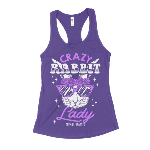 Crazy Rabbit Lady Women's Tank Tops