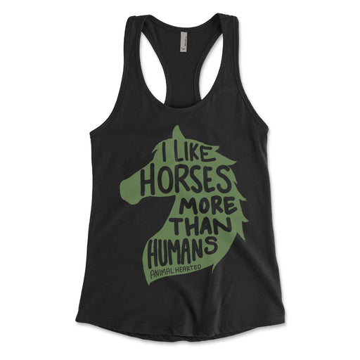Horses More Than Humans Women's Tank Tops
