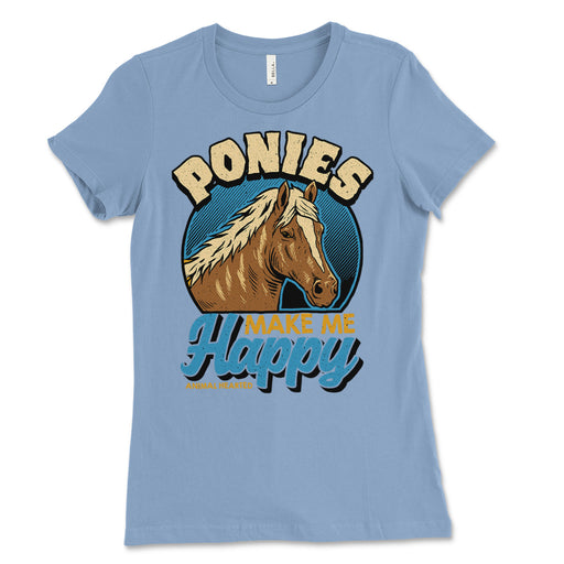 Ponies Make Me Happy Women's T Shirt