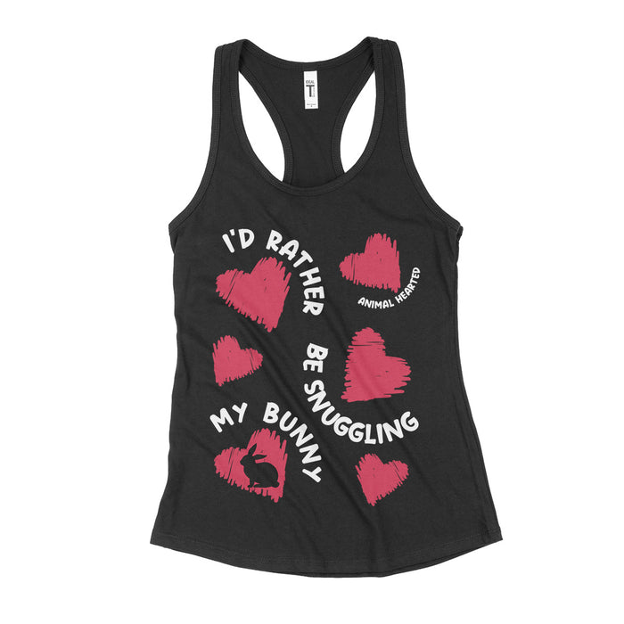 Snuggling Bunny Women's Tank Tops