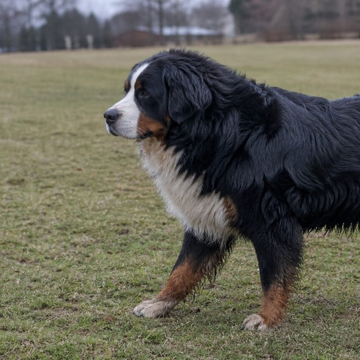 Dogs illustrating bernese mountain dog size: height, weight, and space needs