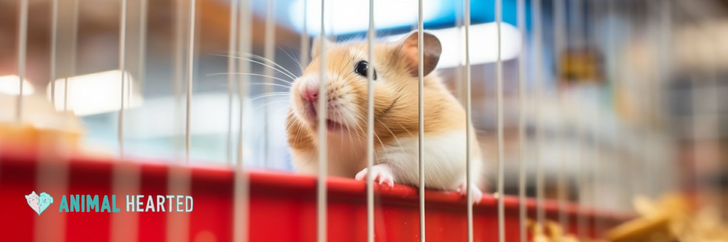 hamster inside a cage