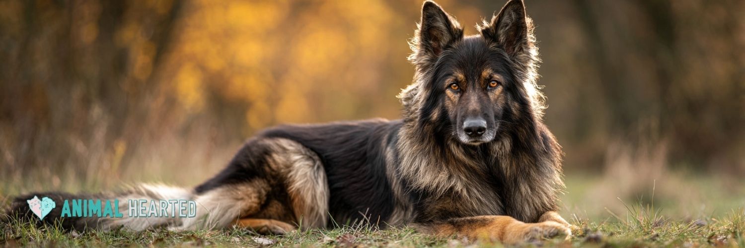 Long-haired german shepherd