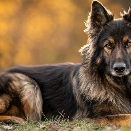 Long-haired german shepherd