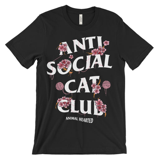 Anti Social Cat Club T Shirt
