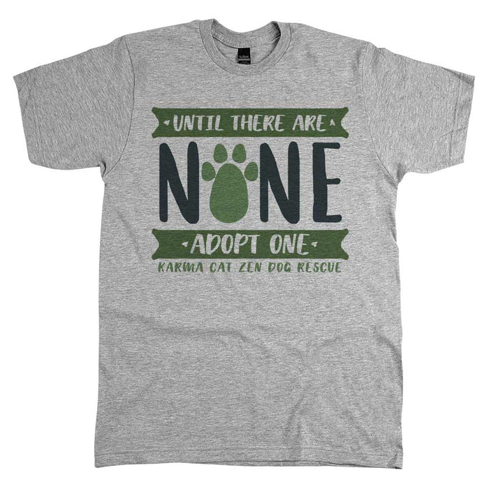 Karma Cat Zen Dog Until There Are None Unisex Tee Athletic Grey