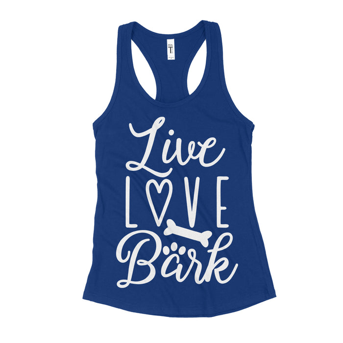 Live Love Bark Womens Tank For Dog Owners