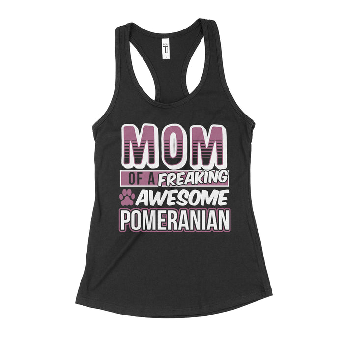 Pomeranian Mom Shirt Tank Top Womens
