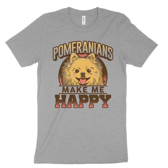 Pomeranians Make Me Happy T Shirt