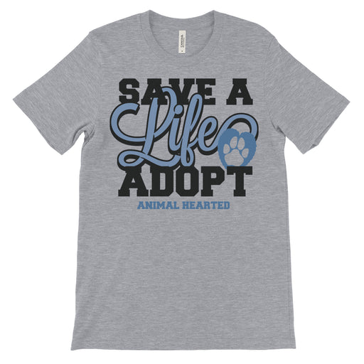 Save A Life Adopt Shirt Animal Hearted