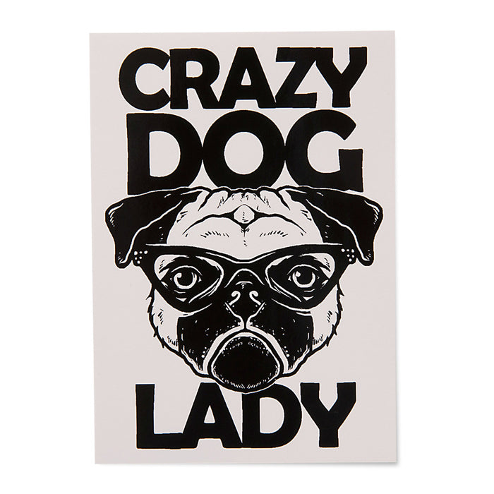 Crazy Dog Lady Sticker - Gifts For Dog Lovers