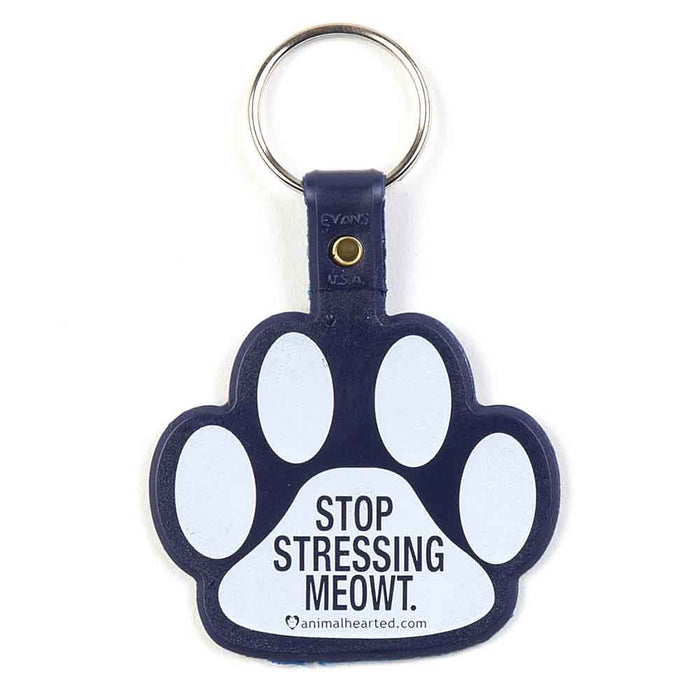 Stop Stressing Meowt Keychain