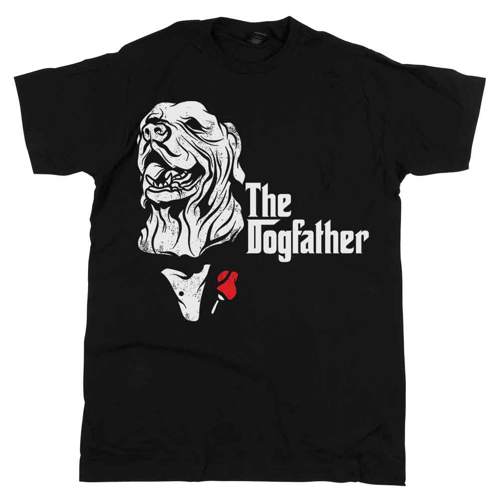 Silk Road Tees The Dogfather T-Shirt - Funny Pet Lover Gift, Men's Black Tee (XXXXX-Large) - View #5