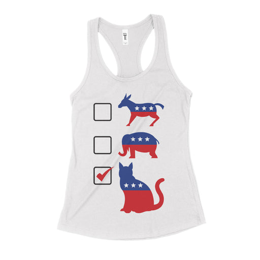 Vote Cats Political Parody Shirt Womens Tank Top