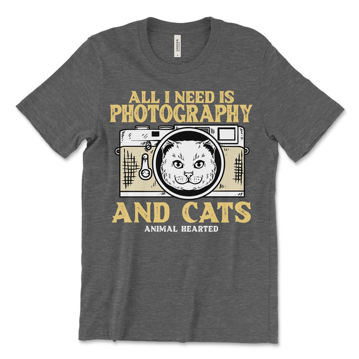 All I Need Is Photography And Cats Tee Shirt