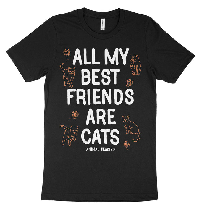 All My Best Friends Are Cats Tee Shirt