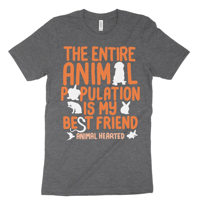 Animal Population Best Friend Tee Shirt
