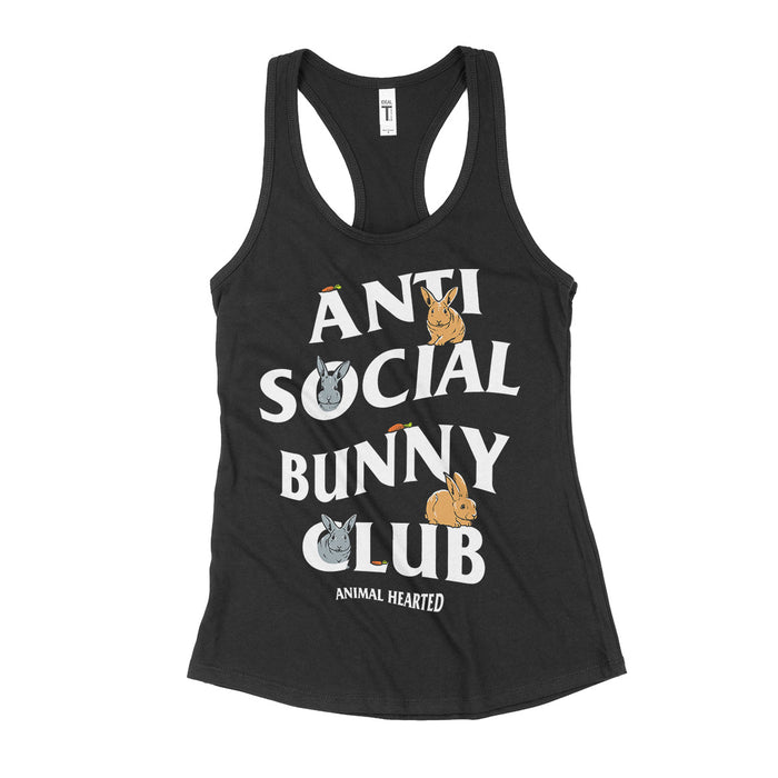 Anti Social Bunny Club Women's Tank Tops