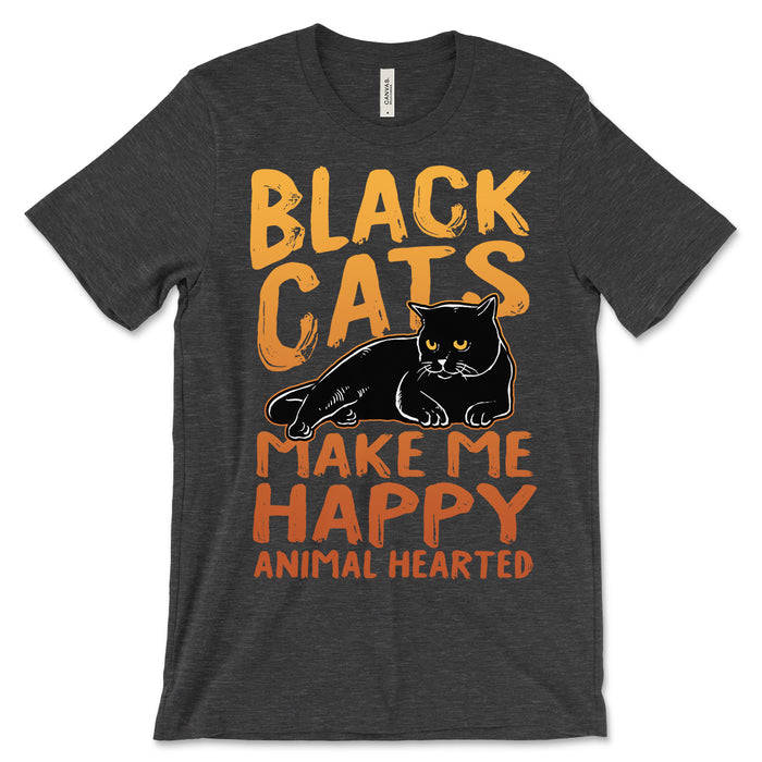 Black Cats Make Me Happy Shirt