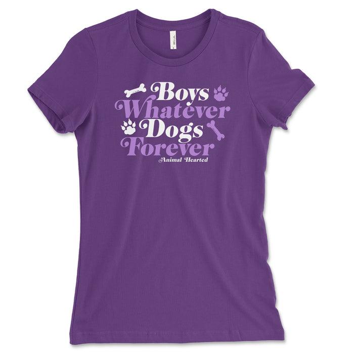 Boys Whatever Dogs Forever Women's Shirt