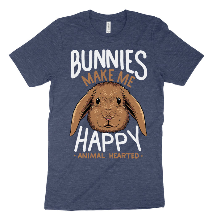 Bunnies Make Me Happy Tee Shirt
