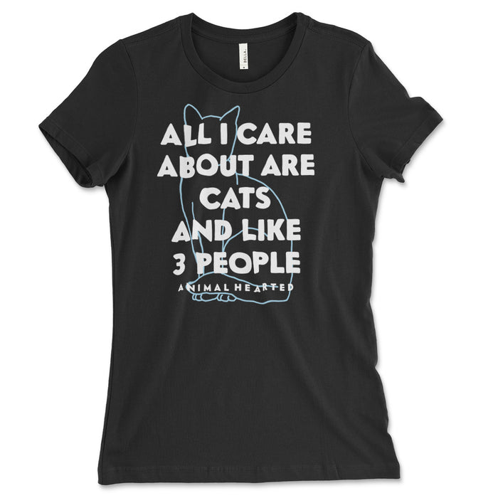 Cats And Like 3 People Women's T-Shirt | Animal Hearted Apparel