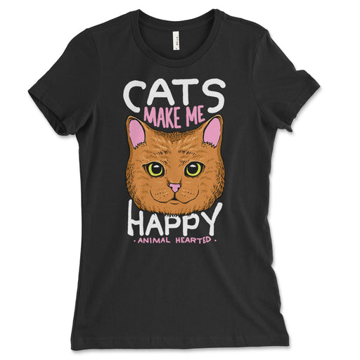 Cats Make Me Happy Women's T Shirt