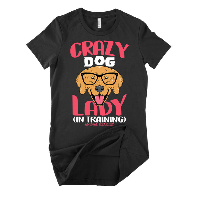 Crazy Dog Lady In Training Womens T Shirt