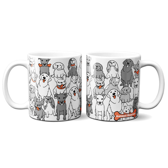 Dog Pattern Coffee Mugs