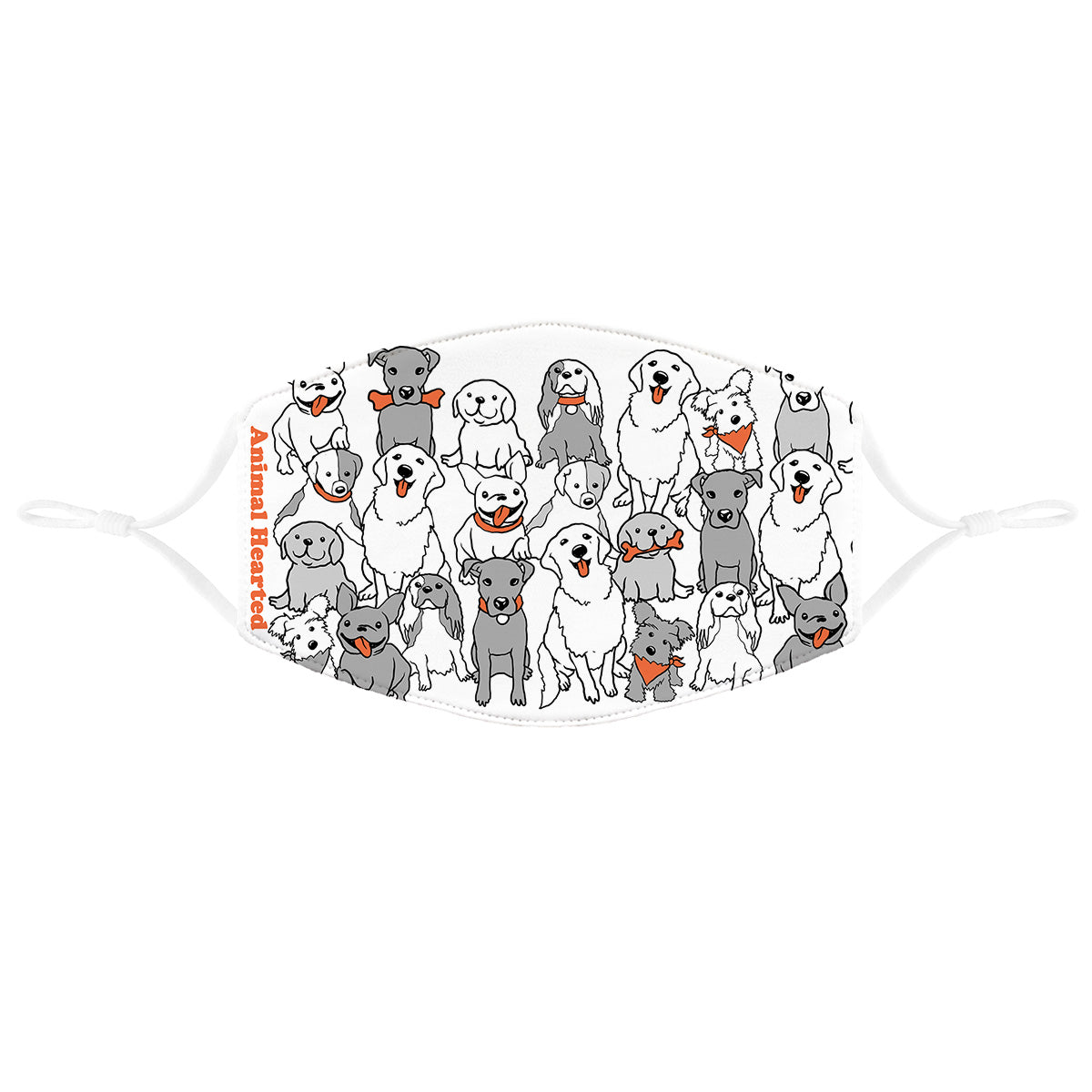 Dog Pattern Face Mask | Animal Hearted Apparel
