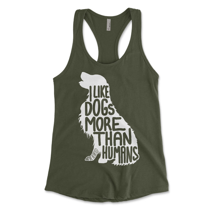 Dogs More Than Humans Women's Tank Tops