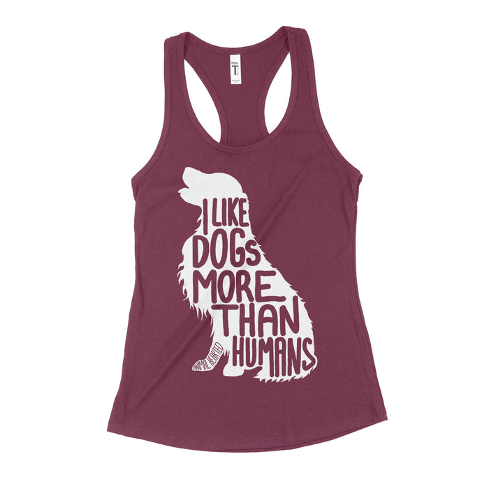 Dogs More Than Humans Women's Tanks
