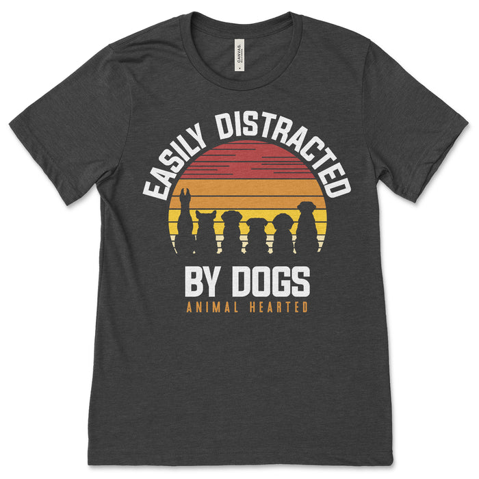 Easily Distracted By Dogs Tee Shirt