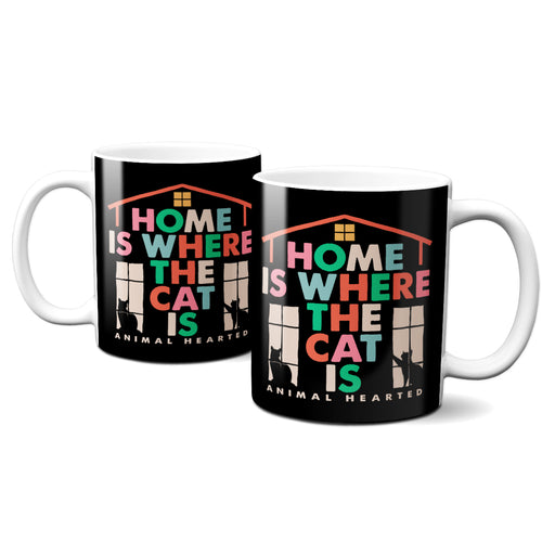Home Is Where The Cat Is Coffee Mugs