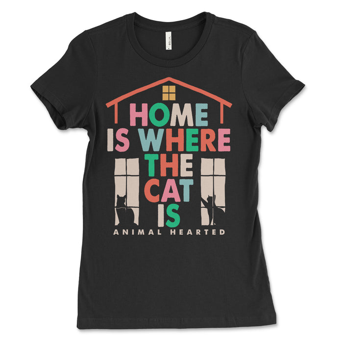 Home Is Where The Cat Is Women's T Shirt
