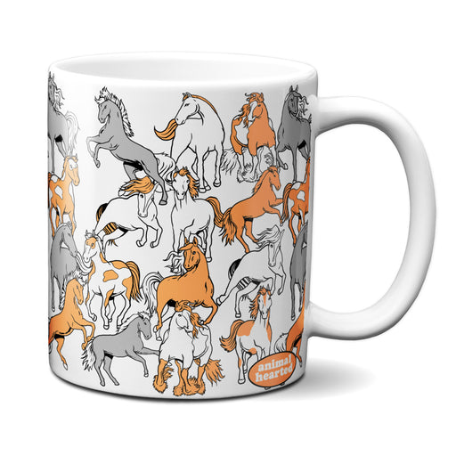 Horse Pattern Coffee Mug