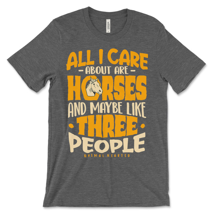Horses And 3 People T Shirt