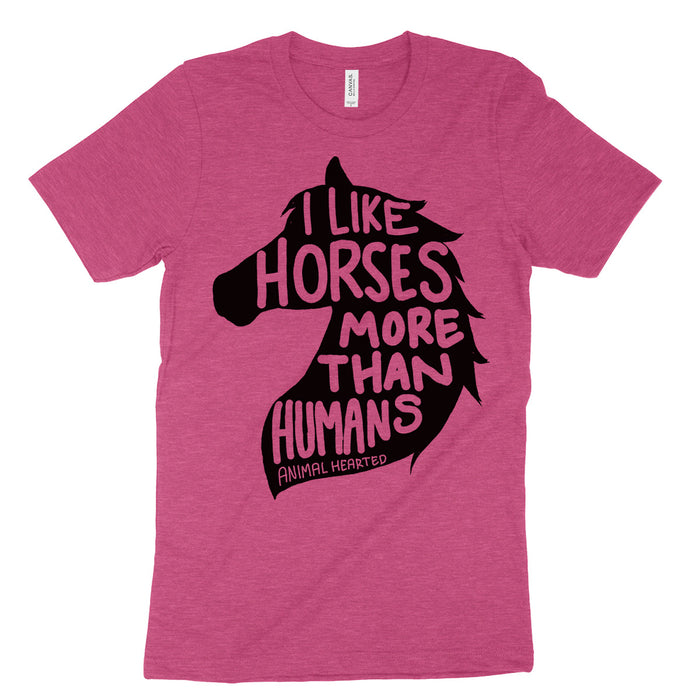 I Like Horses More Than Humans Tee Shirt