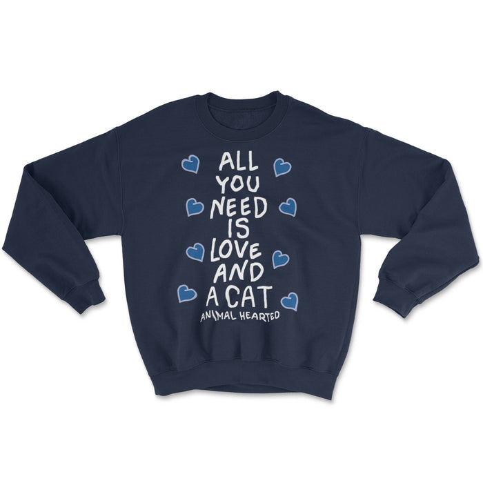 Love And A Cat Sweatshirts
