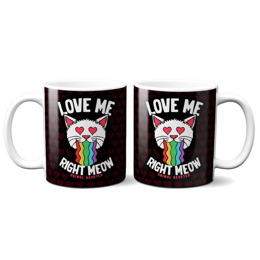 Love Me Right Meow Mugs