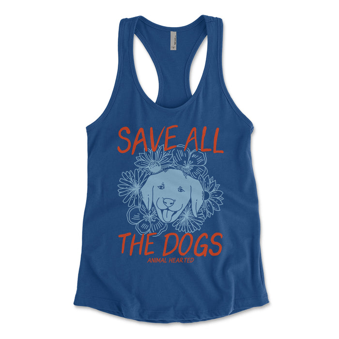 Save All The Dogs Womens Tank Tops