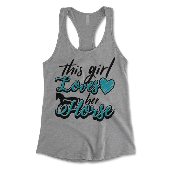 This Girl Lovers Her Horse Womens Tank Top