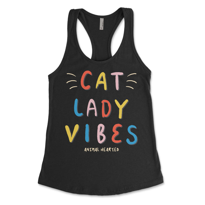 Women's Cat Lady Vibes Tank Top
