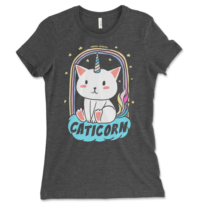 Womens Caticorn Cat Unicorn Tee Shirt