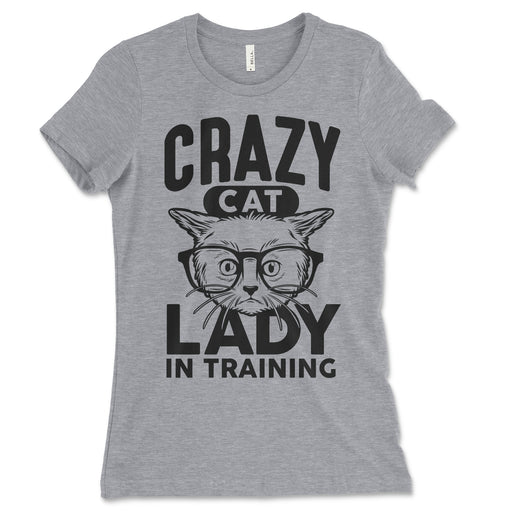 Womens Crazy Cat Lady In Training T Shirt