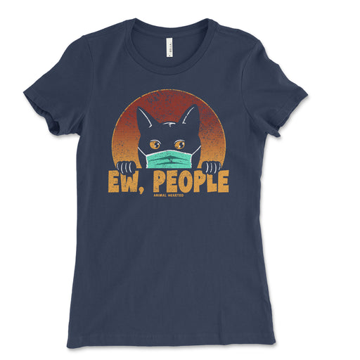Womens Ew People Cat Shirt