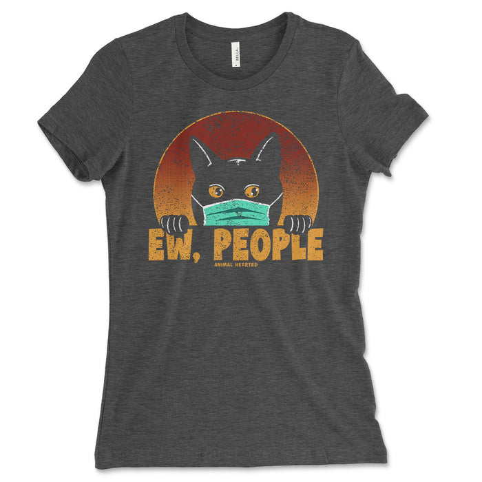Womens Ew People Cat Tee Shirt
